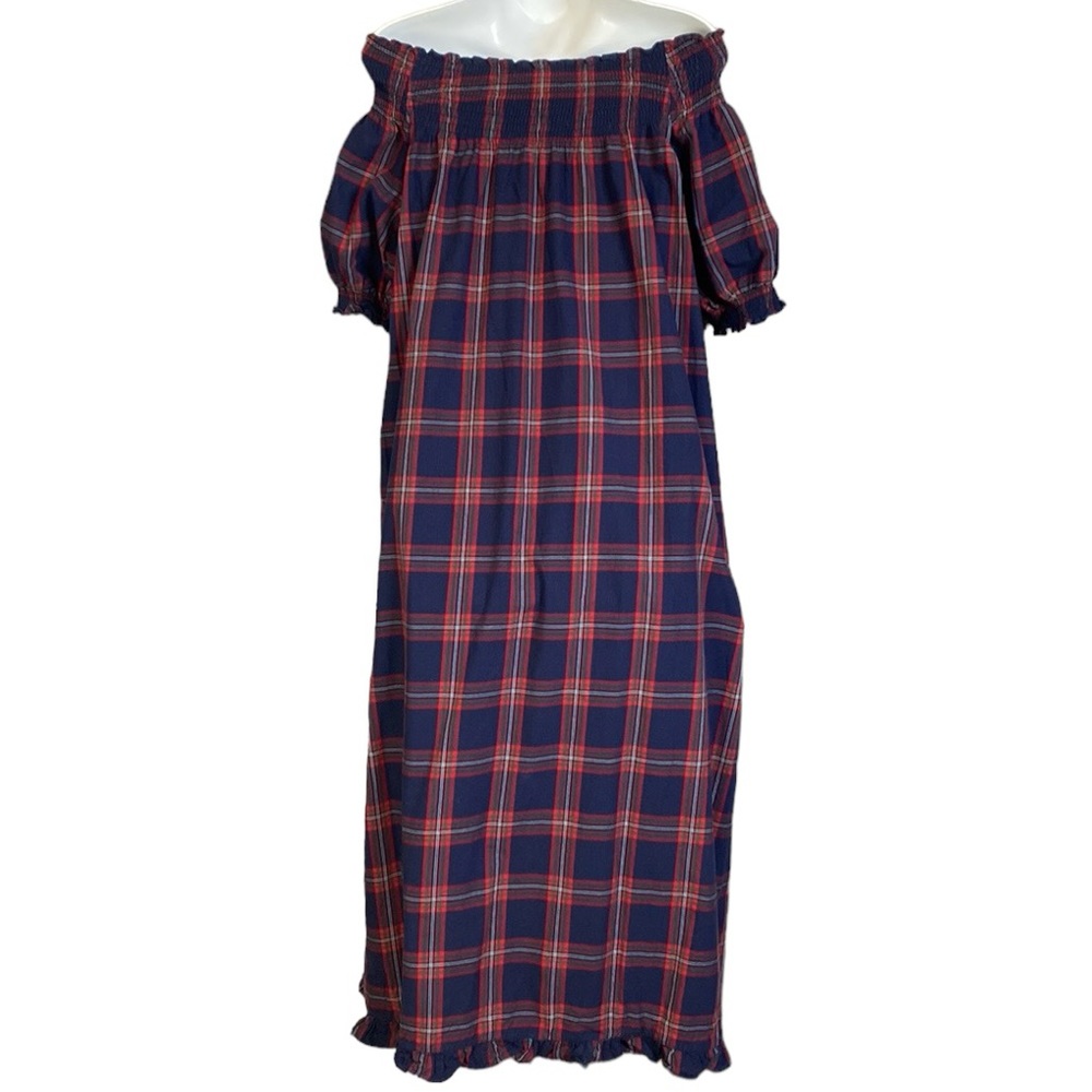 Hill House Home Caroline Navy Tartan Nap Dress Size Small - Picture 2 of 7